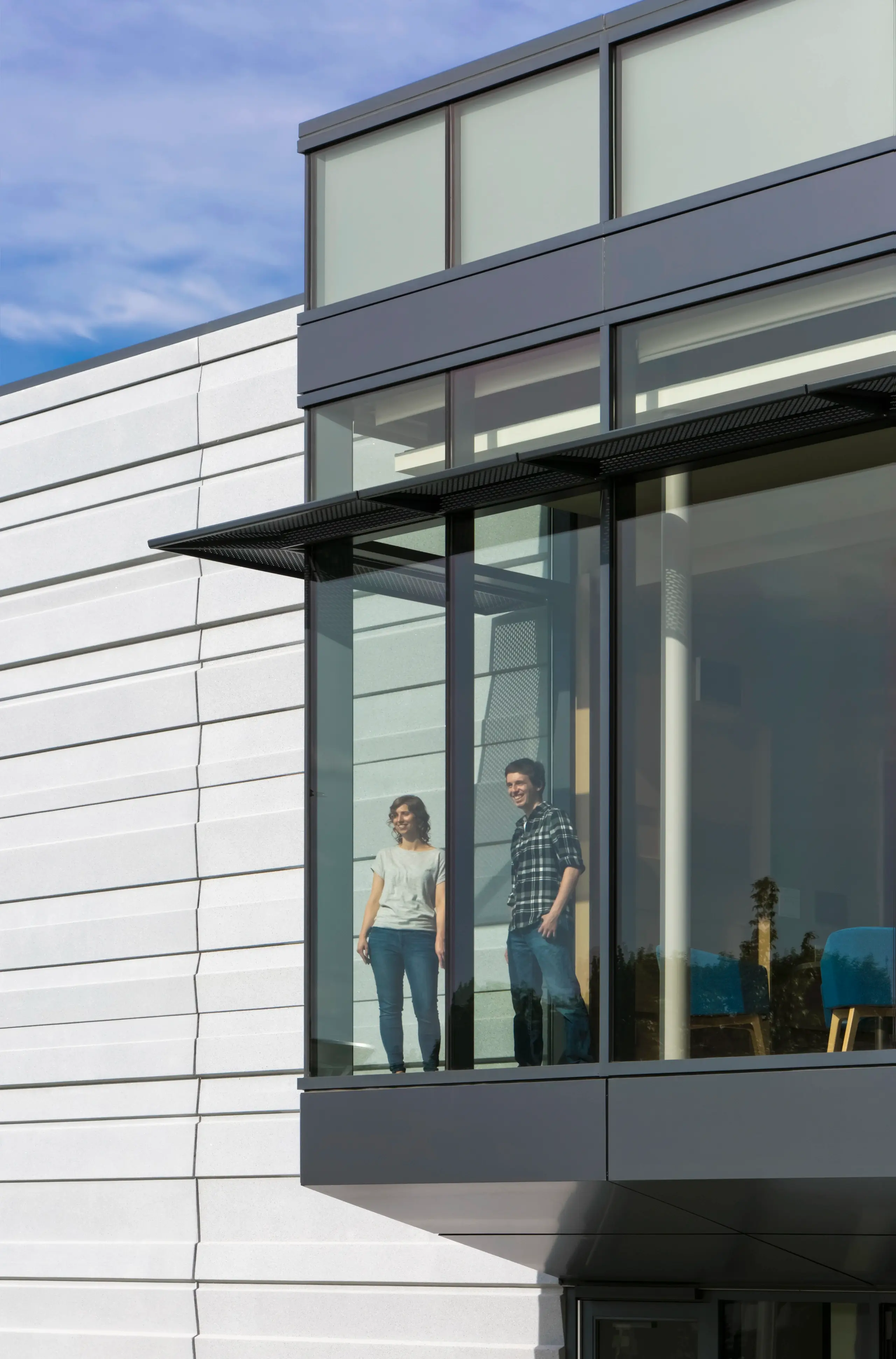 Exterior detail of Bentley University
