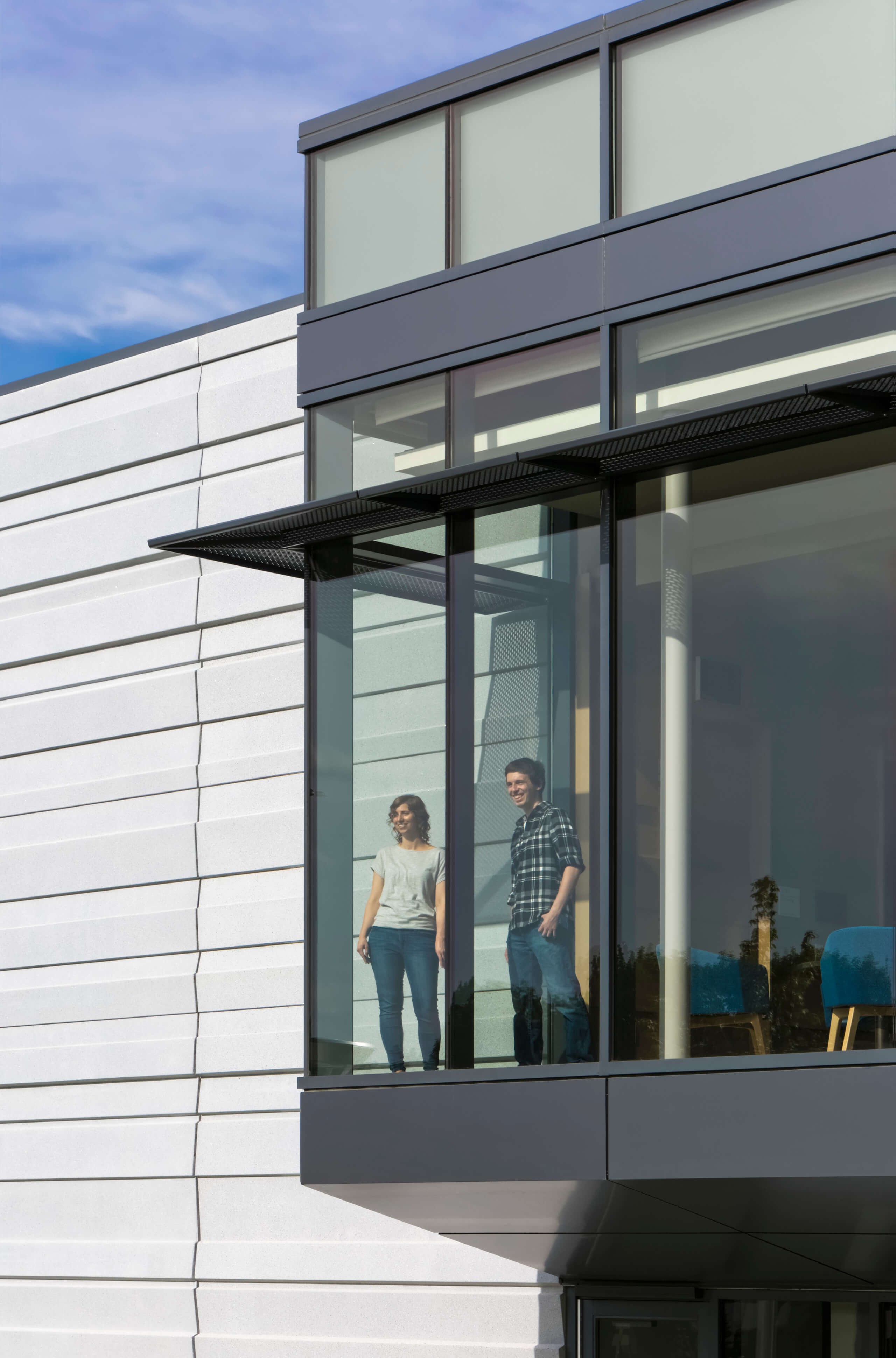 Exterior detail of Bentley University 