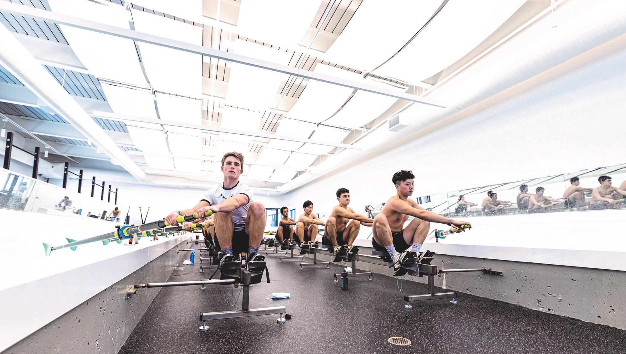 Dartmouth Rowing Facility Students